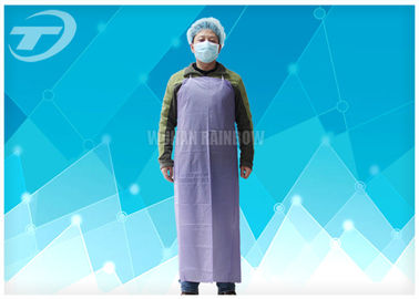Non Woven Disposable Plastic Aprons with Neck And Waist With Tie